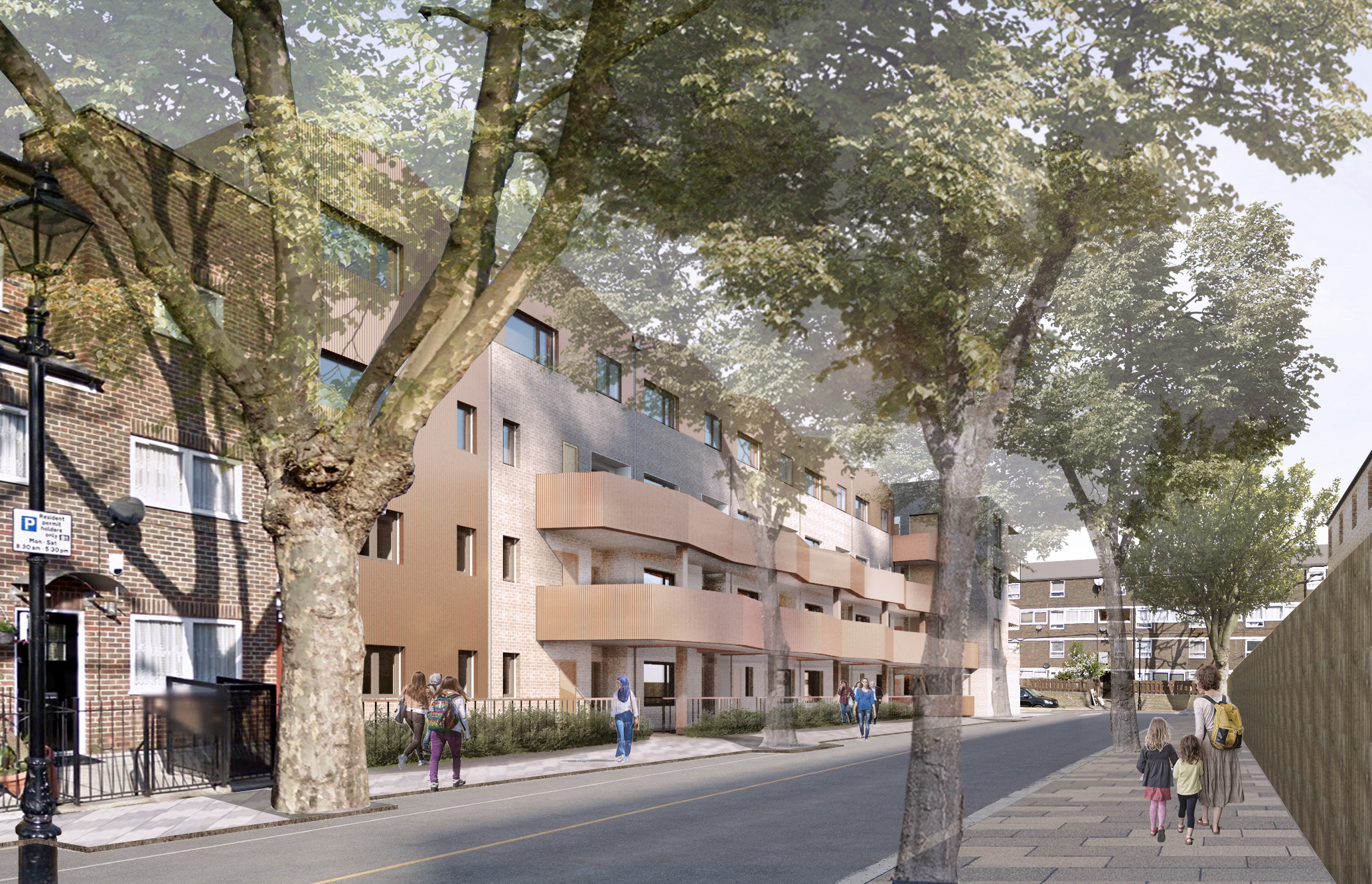 shetland garages tower hamlets lts architects planning permisson granted